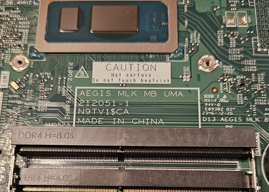 Dell AEGIS 212051-1 Motherboard / i7 13th Gen