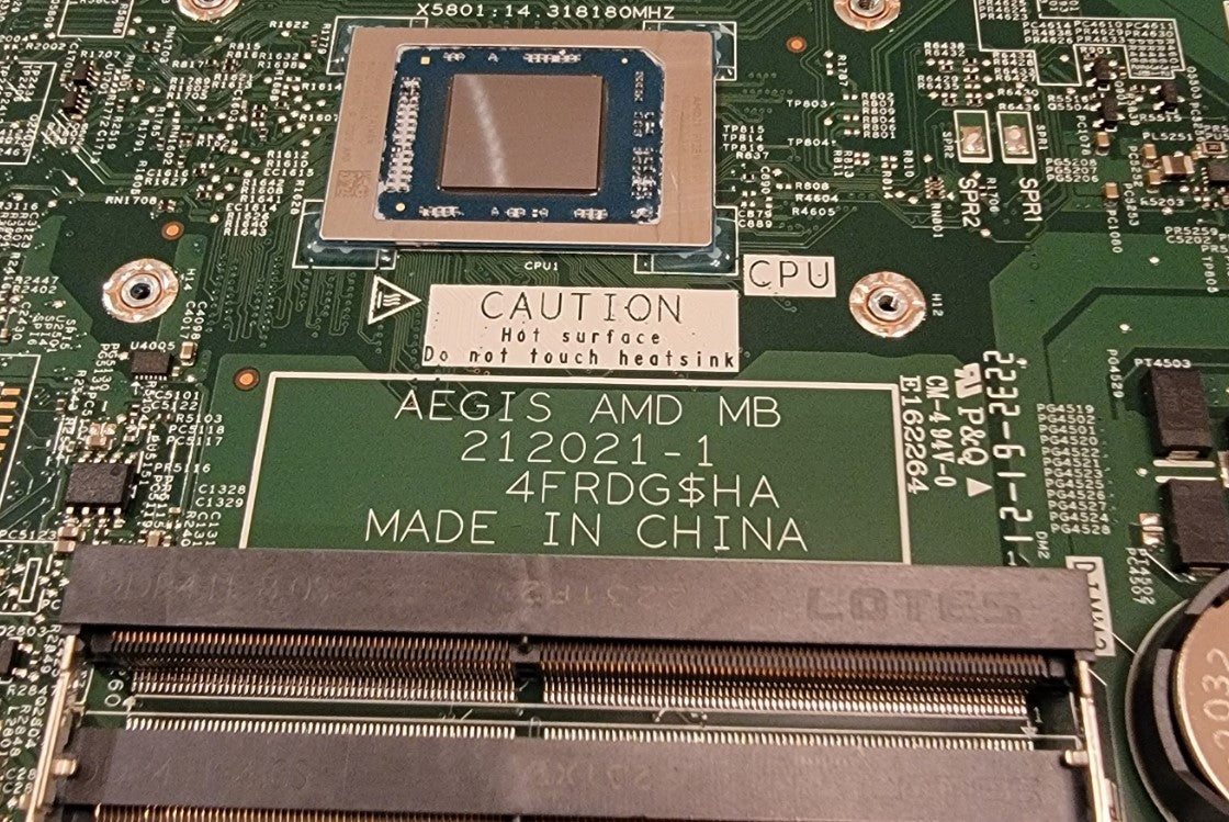 Dell AEGIS AMD Ryzen 5 5625U Motherboard