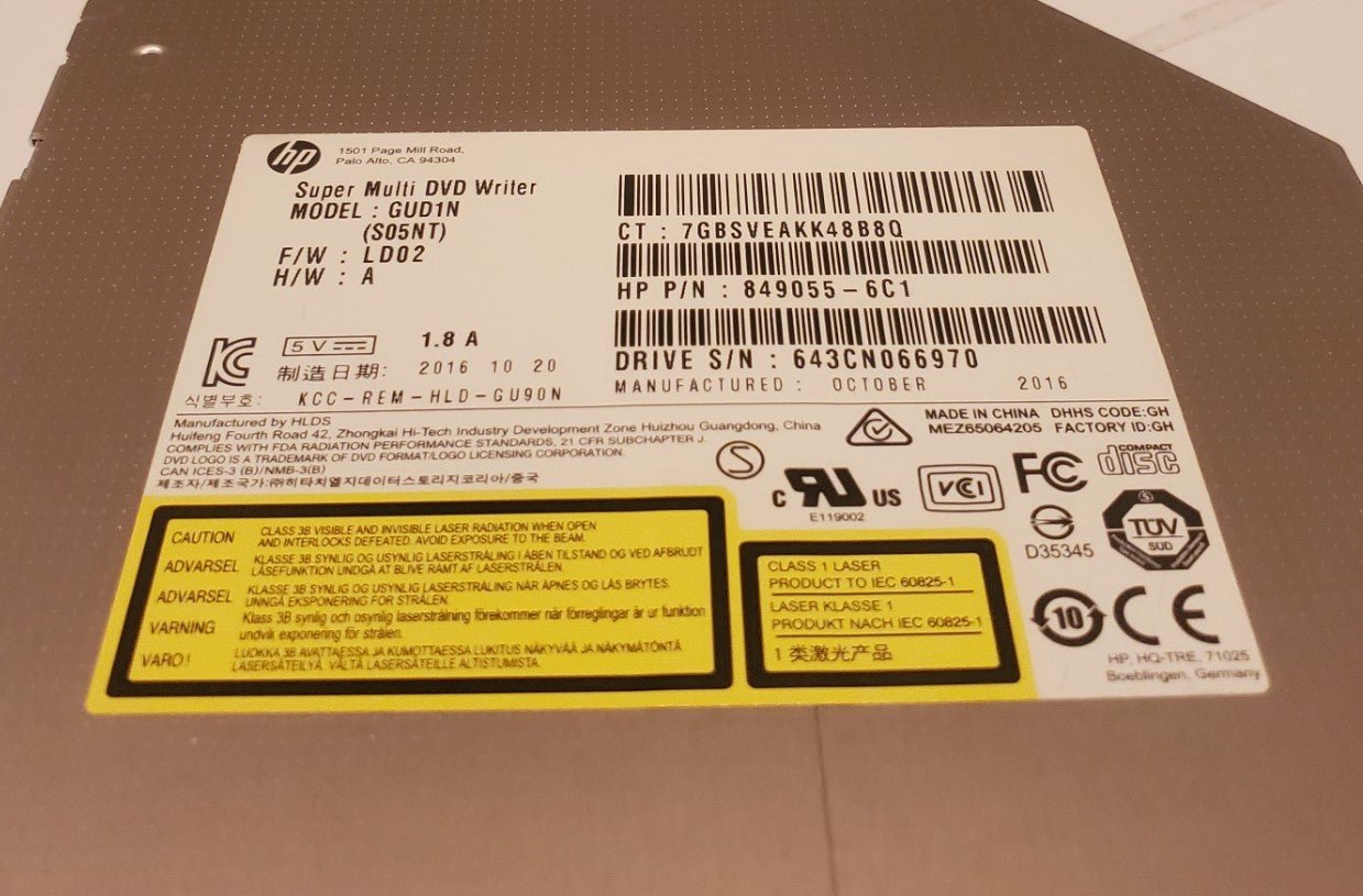 HP DVD/CD Drive 849055-HC3 - Rekes Sales