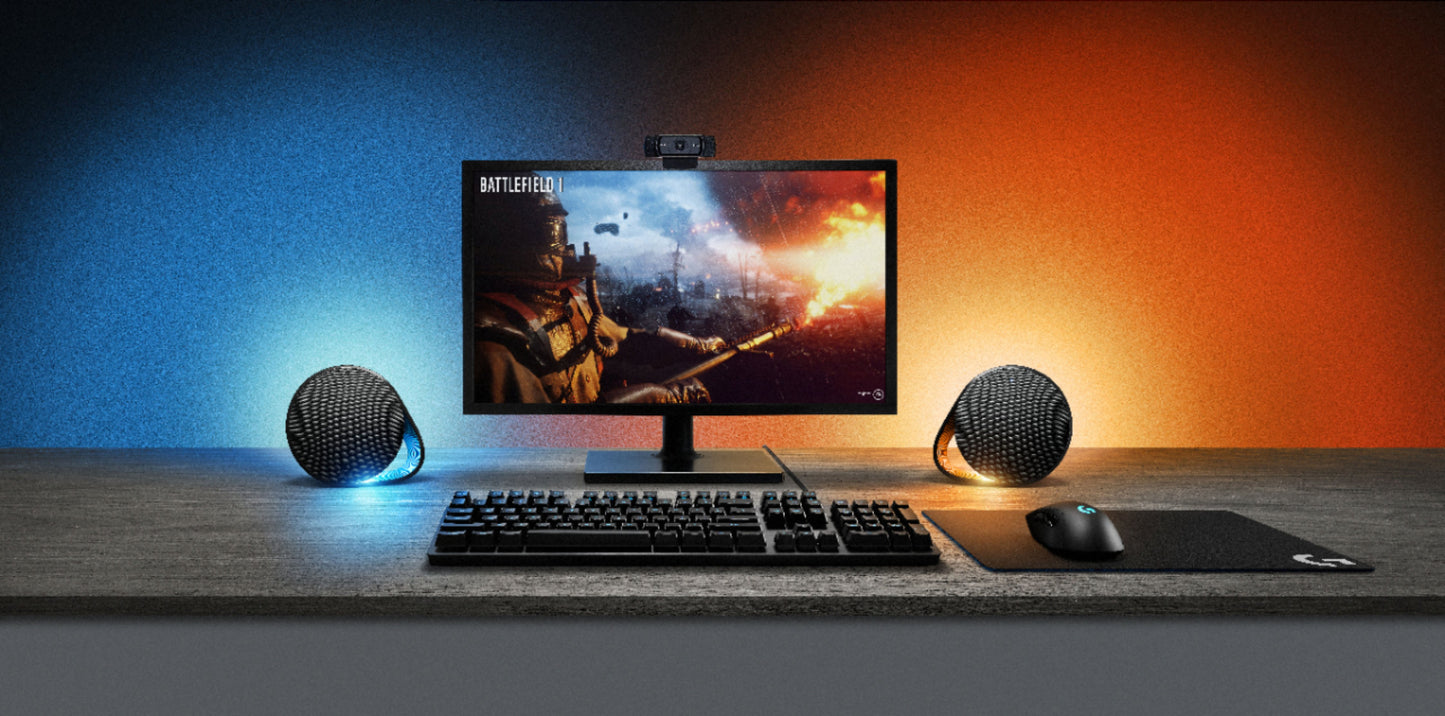 Logitech G560 PC Gaming Speakers with Game Driven RGB Lighting, Black - Rekes Sales