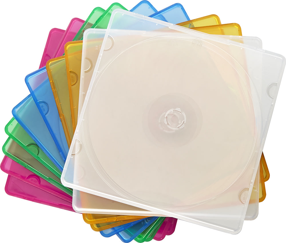 Dynex - Slim CD/DVD Cases (10-Pack) - Rekes Sales