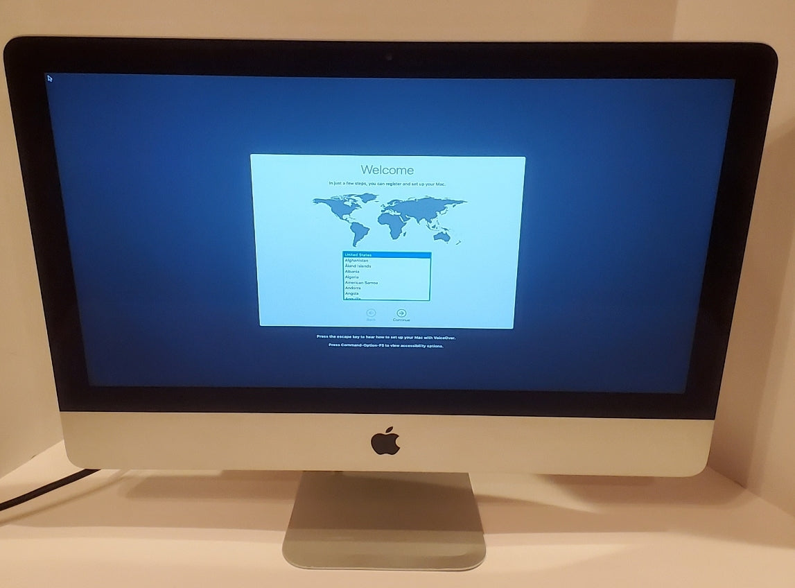 21.5" iMac MD093LL/A Intel Core i5 / 8GB Ram / 1TB HDD / OS Catalina