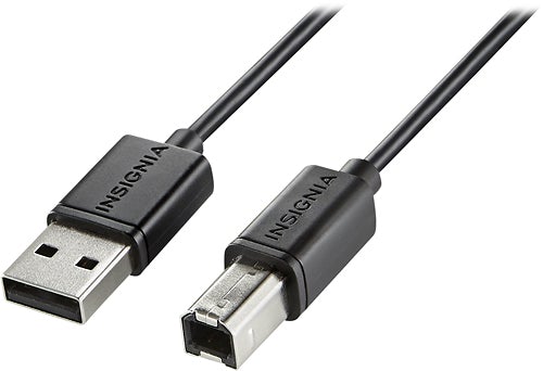 Insignia - 6' USB 2.0 A-Male-to-B-Male Cable - Black - Rekes Sales