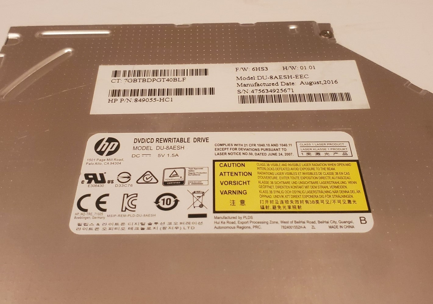 HP DVD/CD Drive 849055-HC1 - Rekes Sales