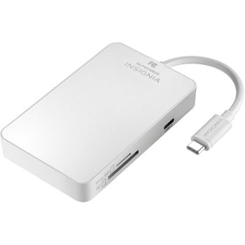 Insignia - 7-Port Type-C Hub with Gigabit Ethernet Adapter