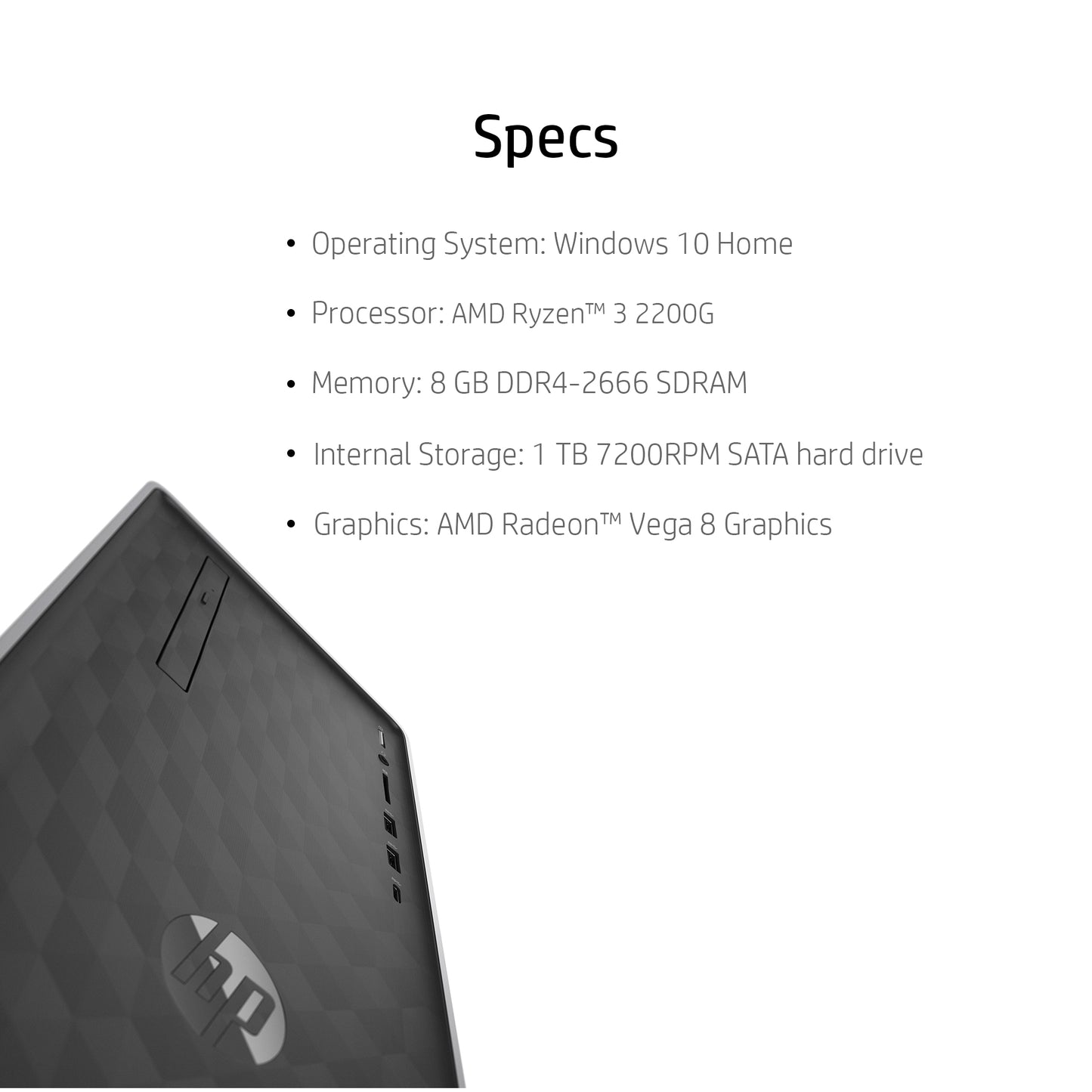 HP Pavilion Desktop Tower Bundle AMD Ryzen 3 - Rekes Sales