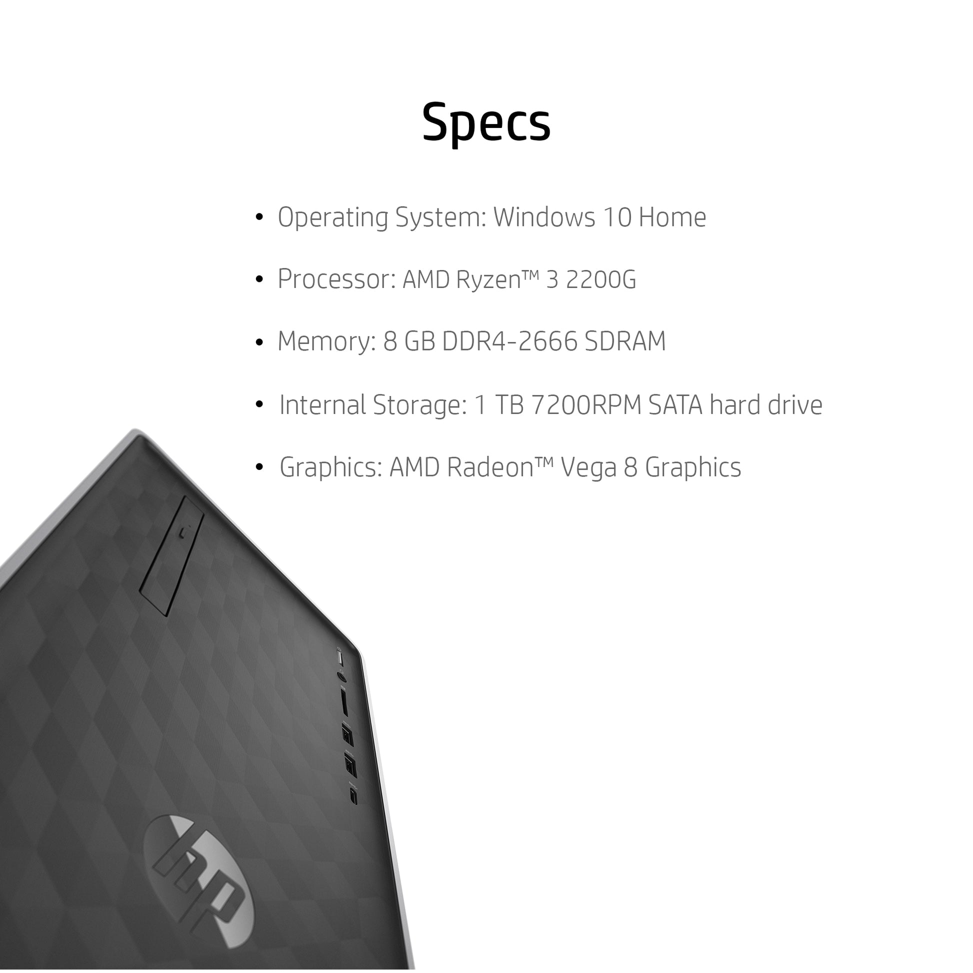HP Pavilion Desktop Tower Bundle AMD Ryzen 3 - Rekes Sales