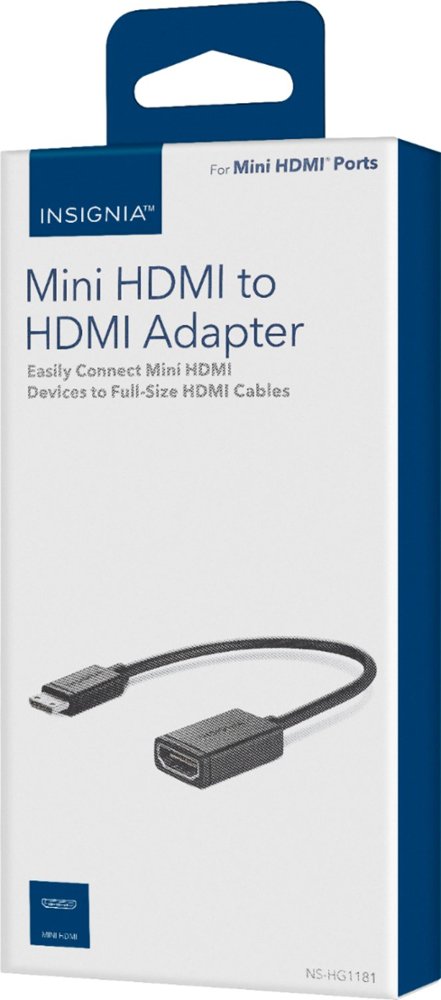 Insignia - Micro HDMI to HDMI Adapter - Black - Rekes Sales