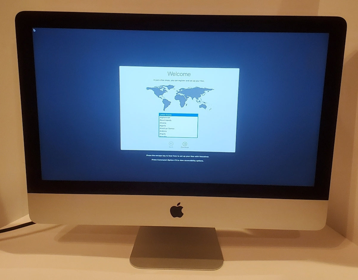 21.5" iMac ME087LL/A Intel Core i5 / 8GB Ram / 1TB HDD / OS Catalina