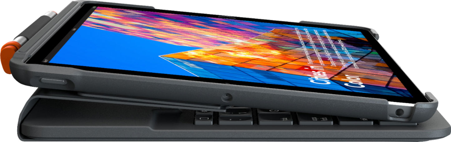 Logitech Slim Folio Keyboard Case for Apple iPad 7th & 8th Generation 10.2″ Retina Display - Rekes Sales