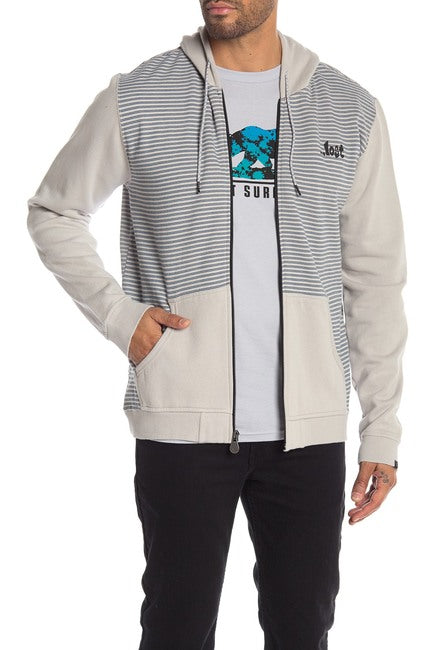 ...Lost Zip Front Fleece Hoodie - Rekes Sales