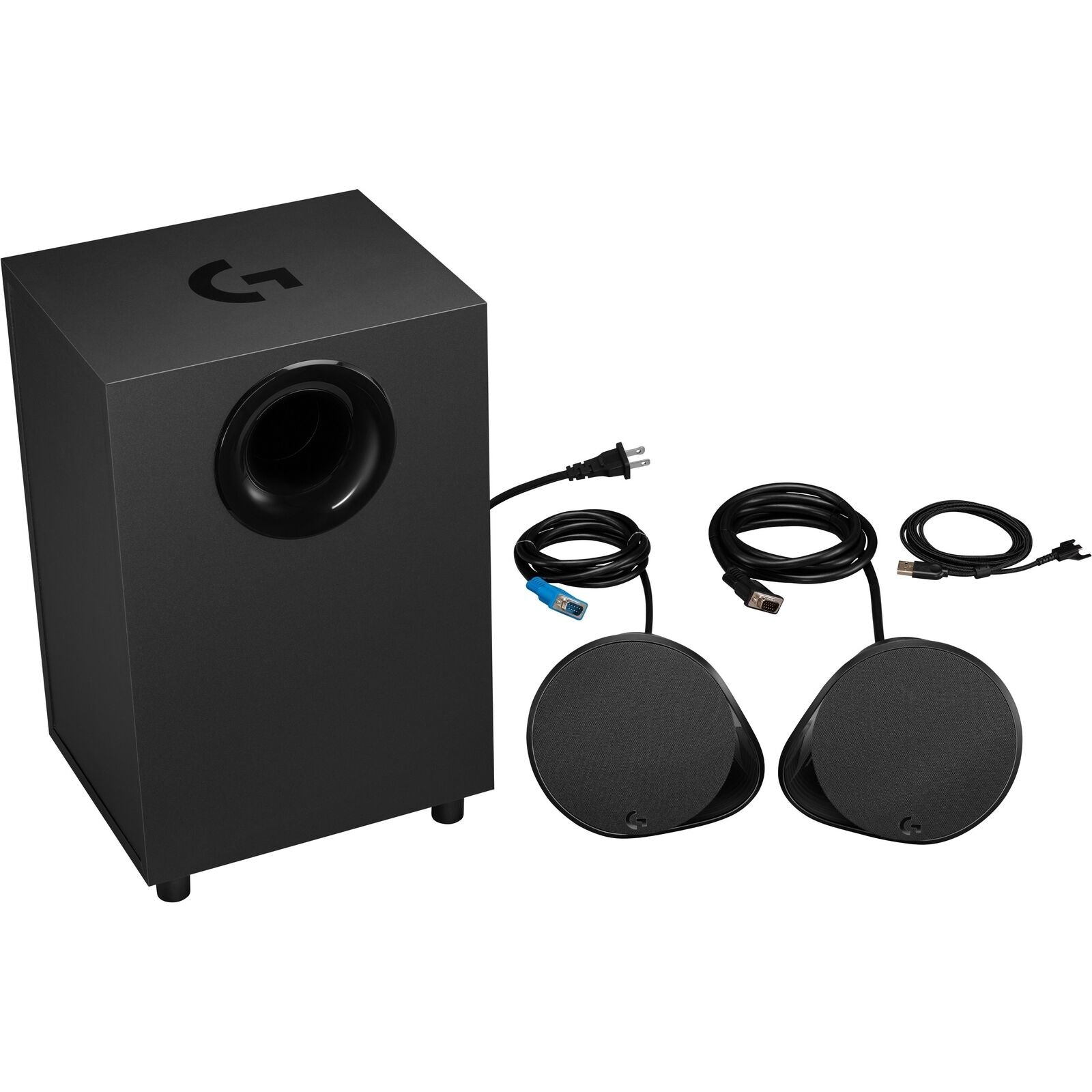 Logitech G560 PC Gaming Speakers with Game Driven RGB Lighting, Black - Rekes Sales