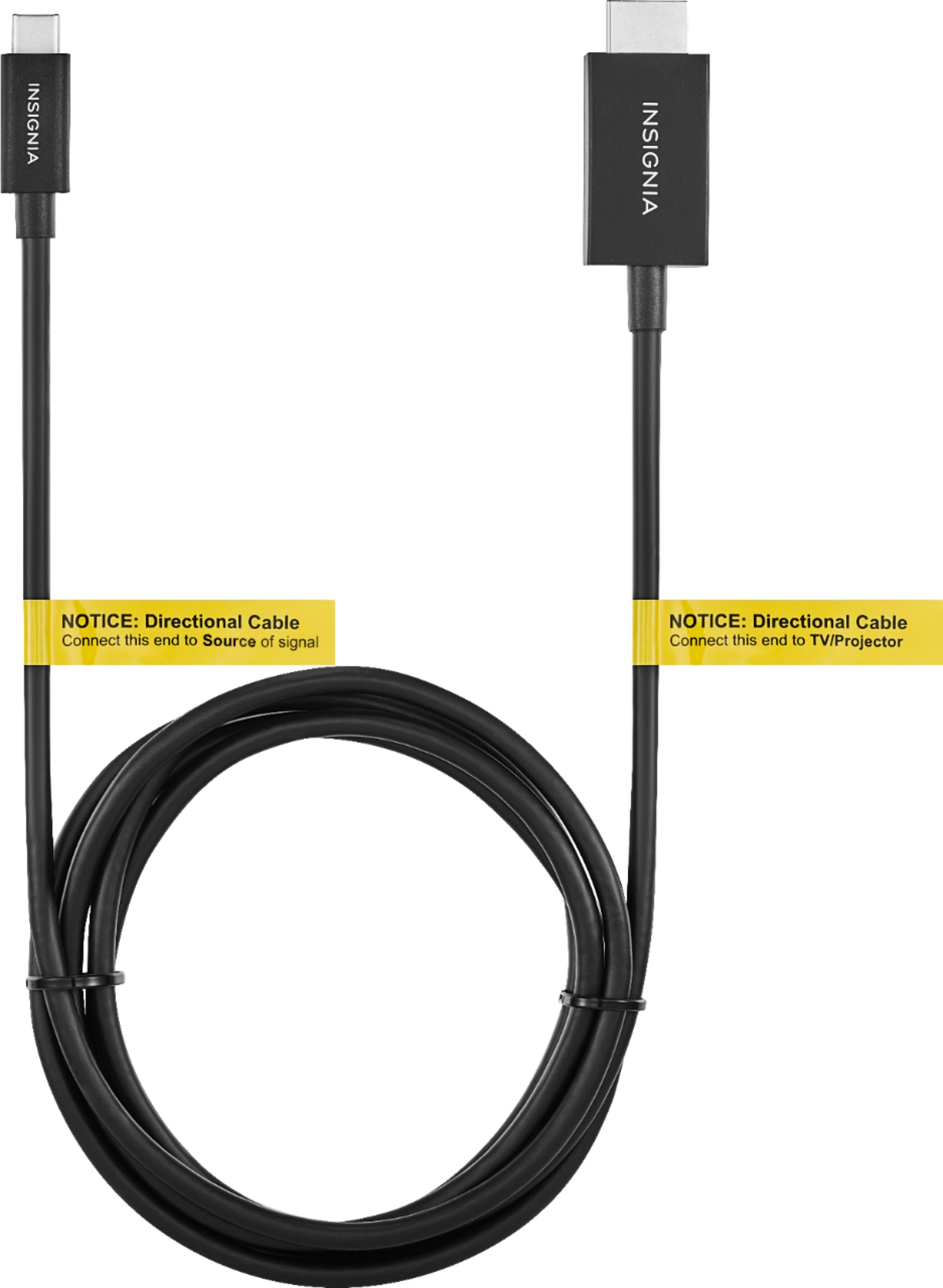 Insignia - 6' USB-C to 4K HDMI Cable - Black - Rekes Sales