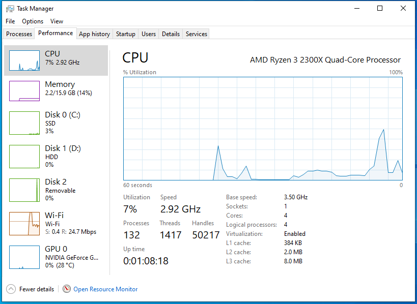 Rosewill Gaming Build AMD Ryzen 3 2300X / GTX 960 / Windows 10 Home