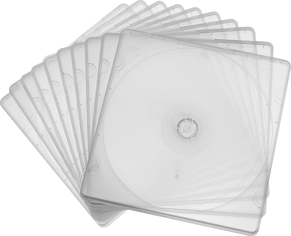 Dynex - Slim CD/DVD Cases (10-Pack) - Rekes Sales