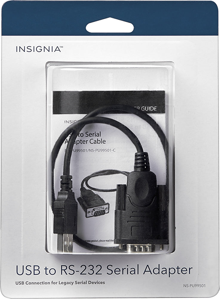 Insignia - 1.3' USB-to-RS-232 (DB9) PDA/Serial Adapter Cable - Rekes Sales