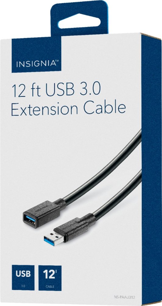 Insignia- 12' USB 3.0 Extension Cable - Rekes Sales