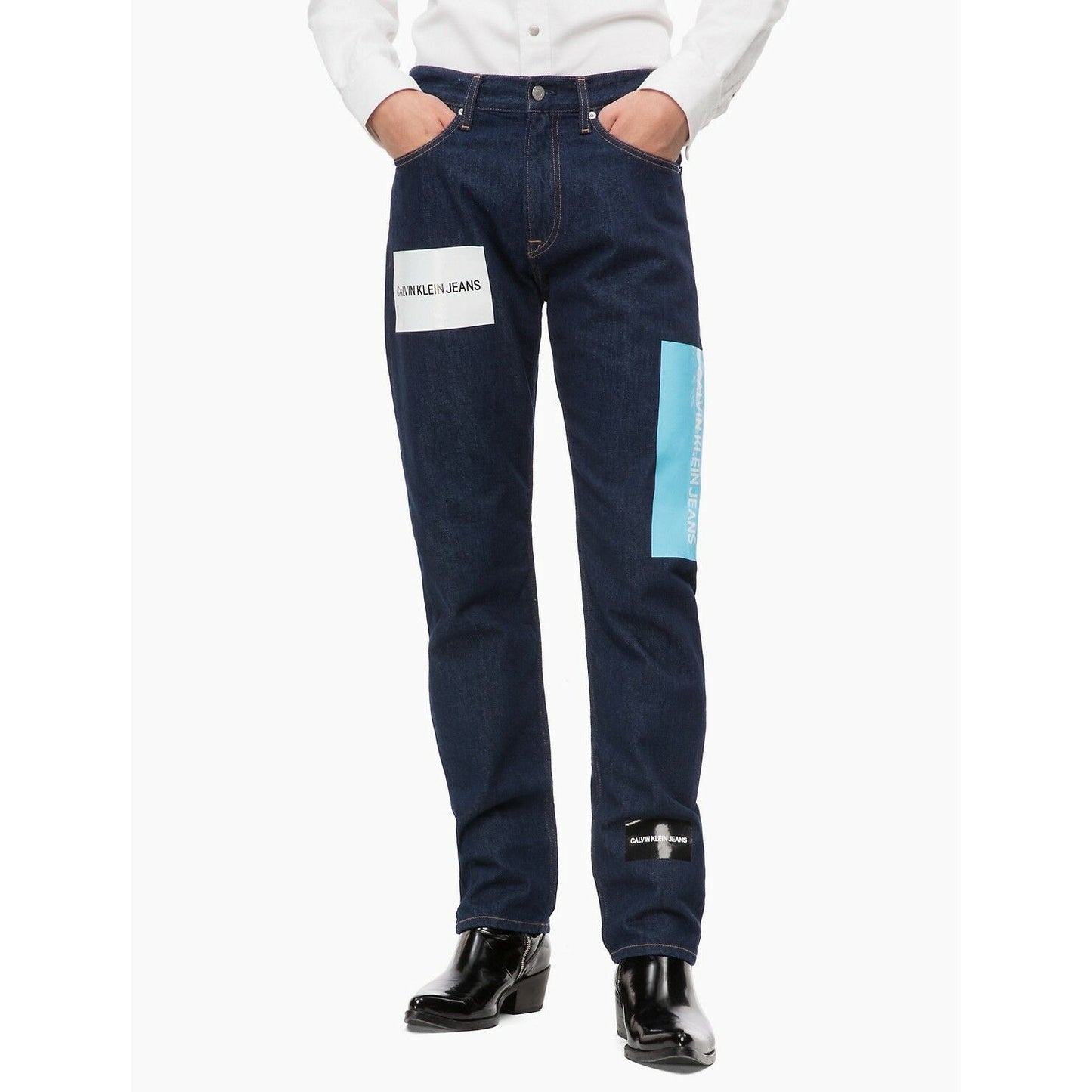 Calvin Klein CK American Classics CKJ 035 Men's Straight Jeans (Size 36x32) - Rekes Sales