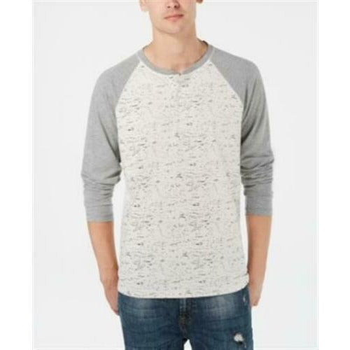 American Rag Raglan Henley Vintage White (Size L, XL, XXL) - Rekes Sales