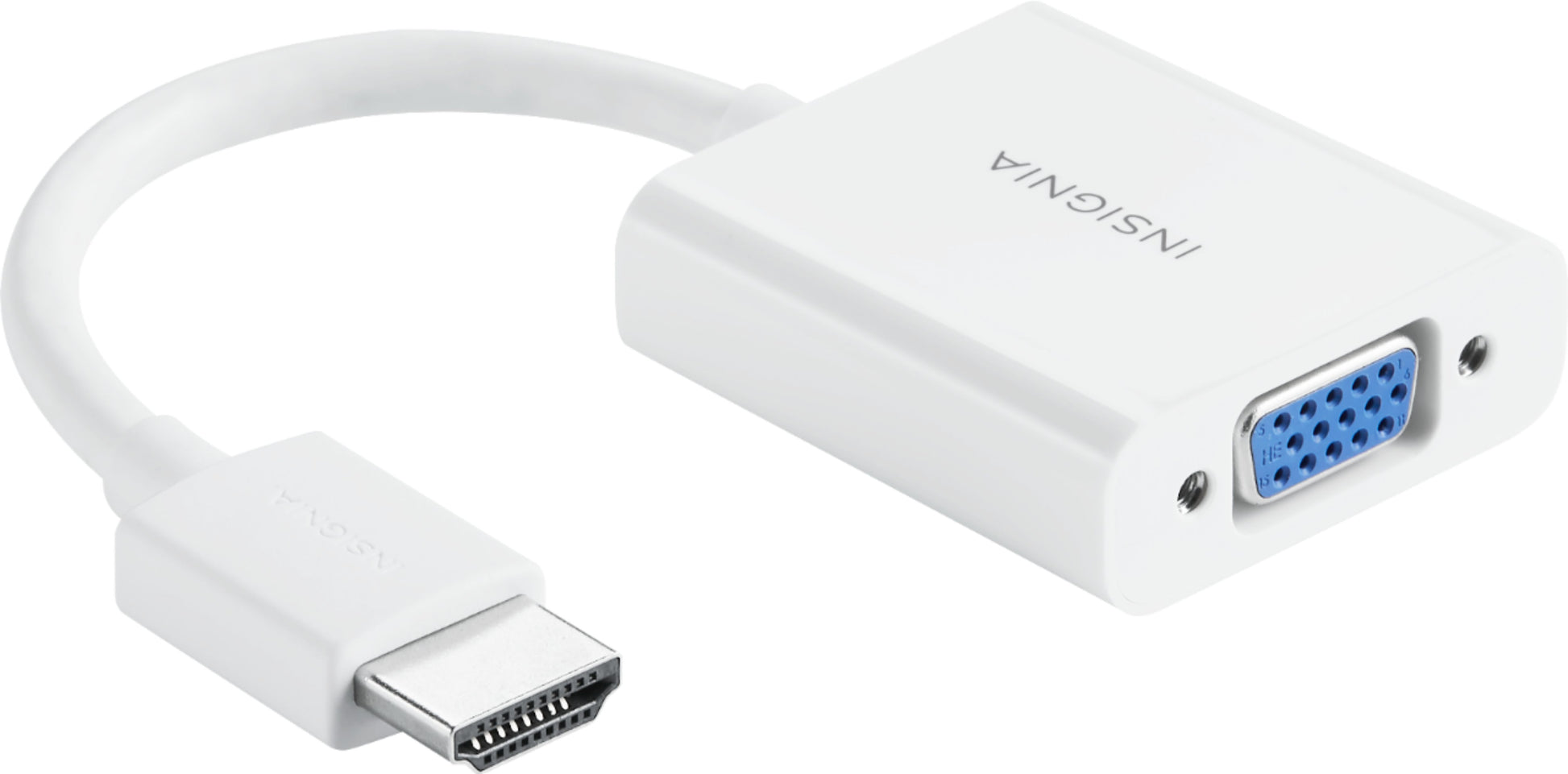 Insignia - HDMI to VGA Adapter - White - Rekes Sales