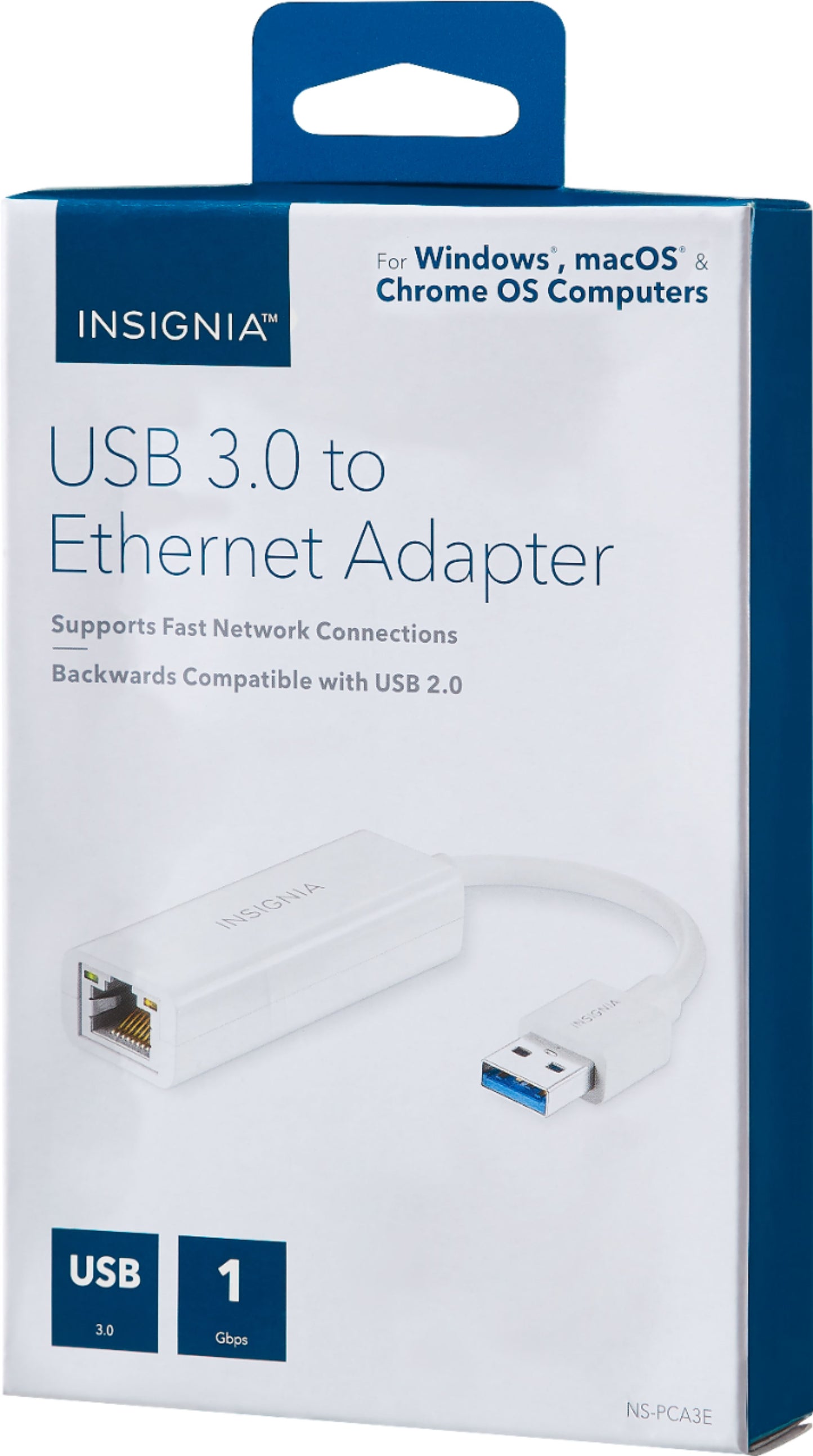 Insignia - USB Type-C to Gigabit Ethernet Adapter