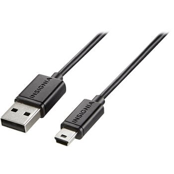 Insignia - 3' USB Type A-to-5-Pin Mini-B Cable