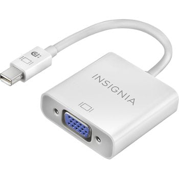 Insignia - Mini DisplayPort-to-VGA Adapter - White