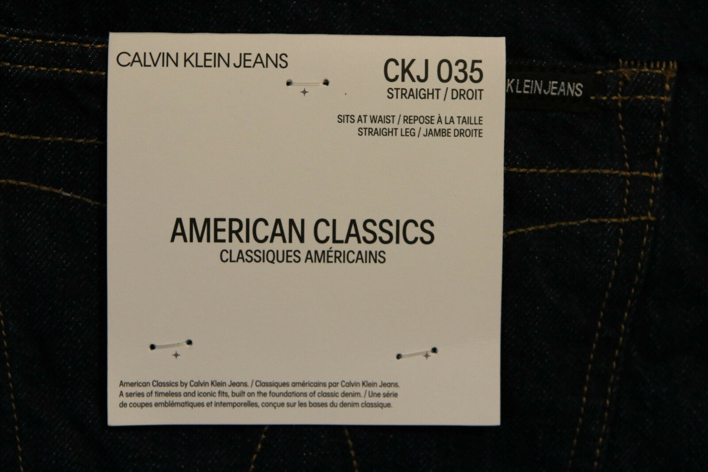 Calvin Klein CK American Classics CKJ 035 Men's Straight Jeans (Size 36x32) - Rekes Sales