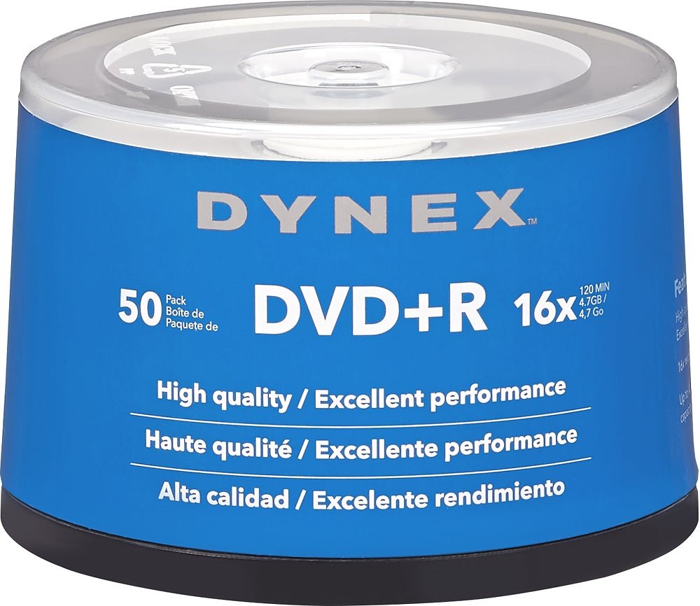 Dynex - 16x DVD+R Discs 50-Pack - Rekes Sales