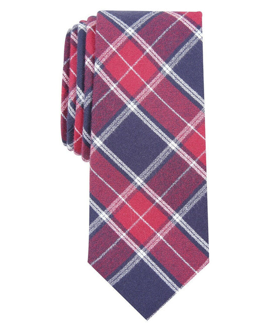 Bar III Mens Slim Neck Tie Red - Rekes Sales