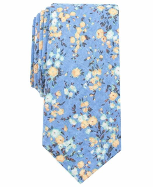 Bar III Men's Medgar Floral Skinny Tie - Rekes Sales