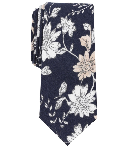 Bar III Mens Fregate Floral Self-tied Necktie - Rekes Sales